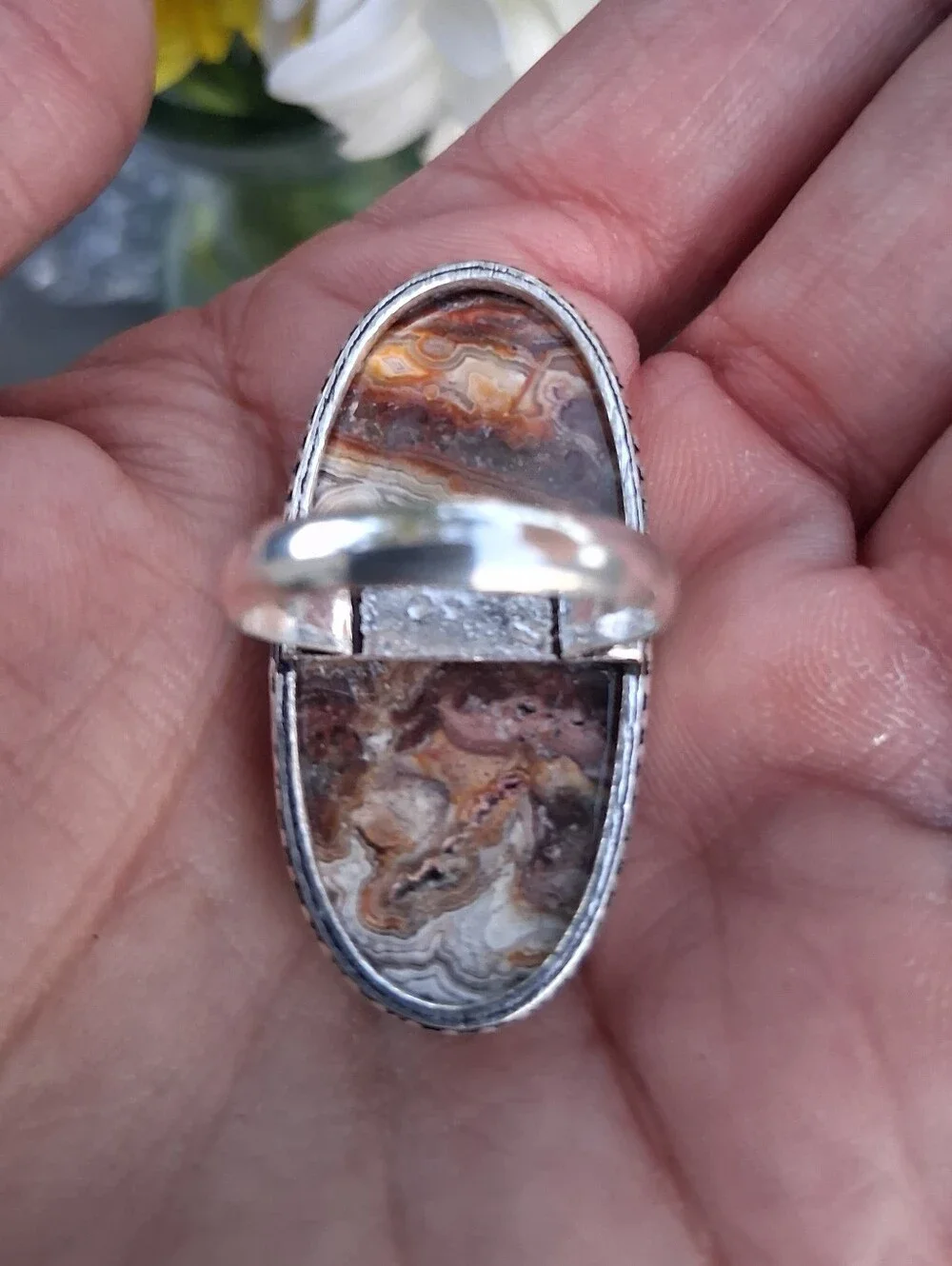 🤎 Laguna Agate Sterling Silver Ring